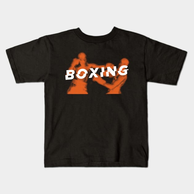 Boxing punch Kids T-Shirt by lkn